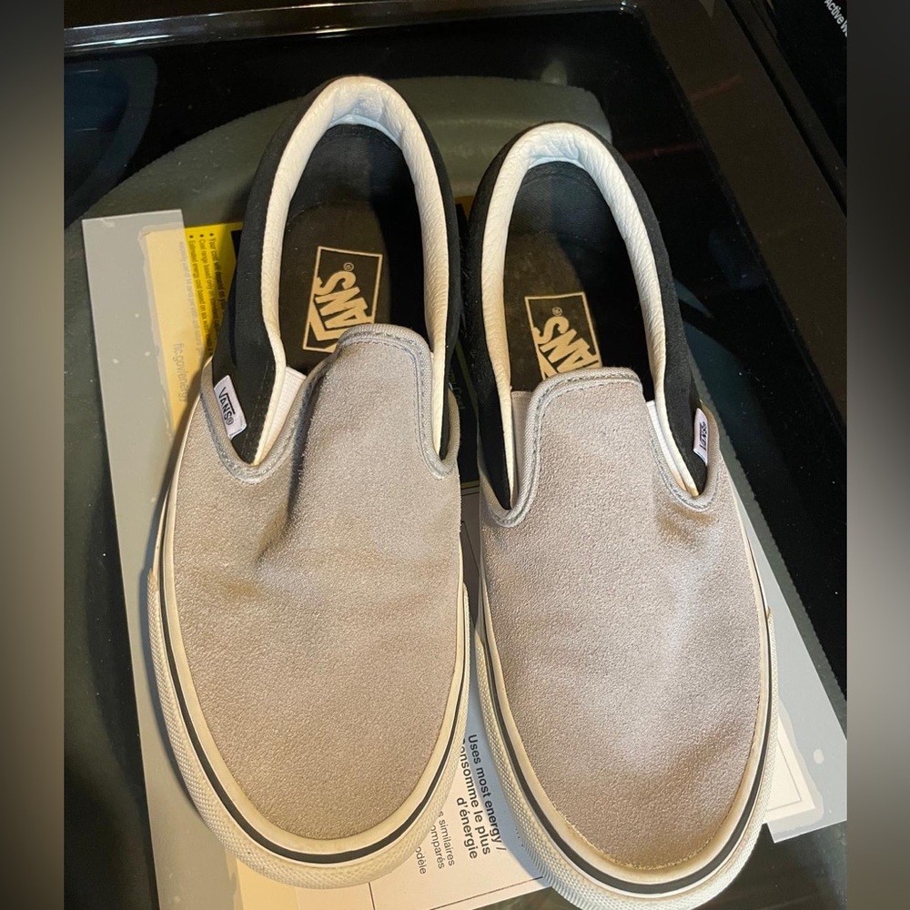 Vans Classic Gray Slip-On Sneakers